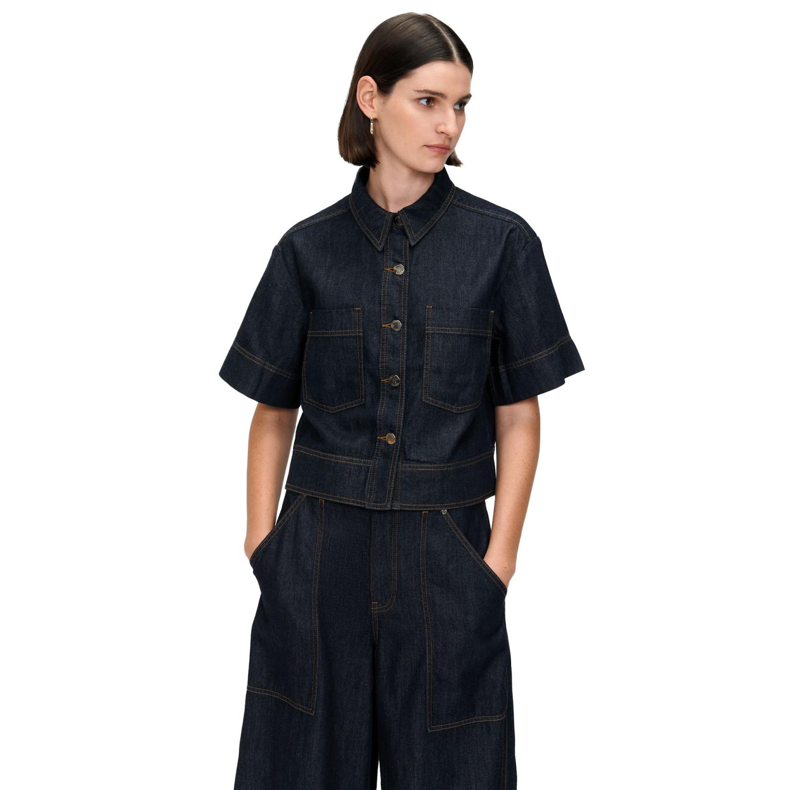 Veronika Maine Tencel Denim Shirt